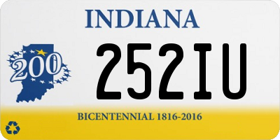 IN license plate 252IU