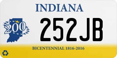 IN license plate 252JB