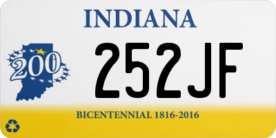 IN license plate 252JF