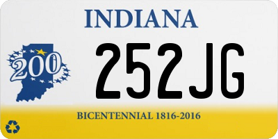 IN license plate 252JG