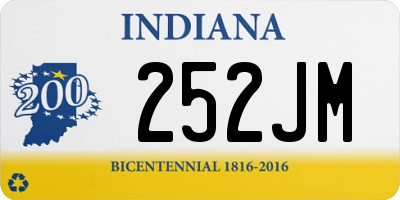 IN license plate 252JM