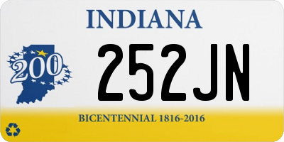 IN license plate 252JN