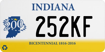 IN license plate 252KF