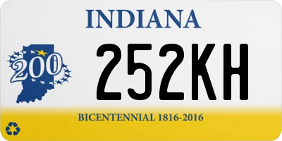 IN license plate 252KH