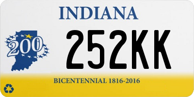 IN license plate 252KK