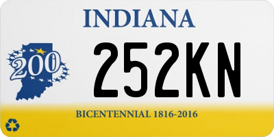 IN license plate 252KN