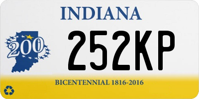 IN license plate 252KP