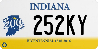 IN license plate 252KY