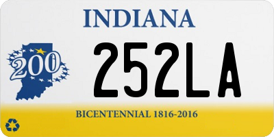 IN license plate 252LA