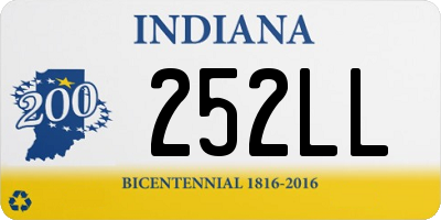 IN license plate 252LL