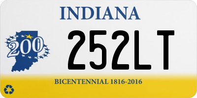 IN license plate 252LT