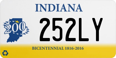 IN license plate 252LY
