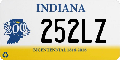 IN license plate 252LZ