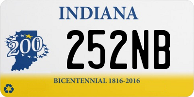 IN license plate 252NB