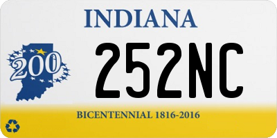 IN license plate 252NC