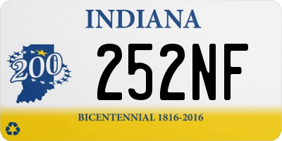 IN license plate 252NF