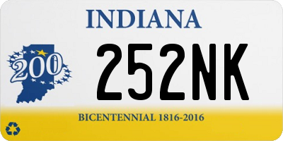 IN license plate 252NK