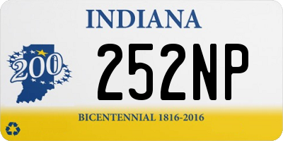 IN license plate 252NP