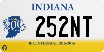 IN license plate 252NT