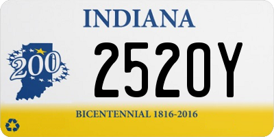 IN license plate 252OY