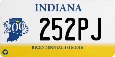 IN license plate 252PJ