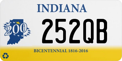 IN license plate 252QB