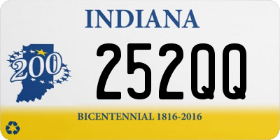 IN license plate 252QQ