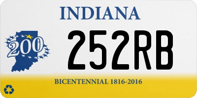 IN license plate 252RB