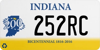 IN license plate 252RC