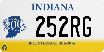 IN license plate 252RG