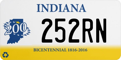 IN license plate 252RN