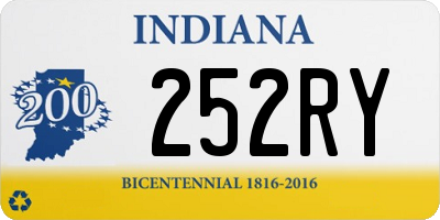 IN license plate 252RY