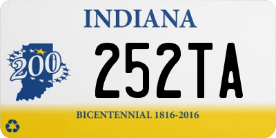 IN license plate 252TA