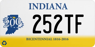 IN license plate 252TF