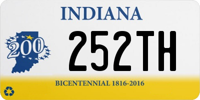 IN license plate 252TH