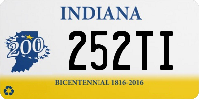 IN license plate 252TI