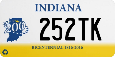 IN license plate 252TK