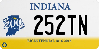 IN license plate 252TN