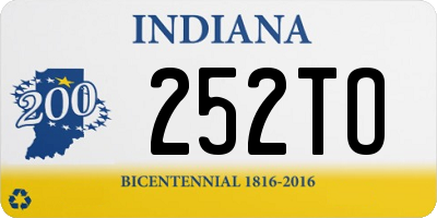 IN license plate 252TO