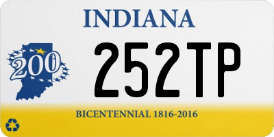 IN license plate 252TP