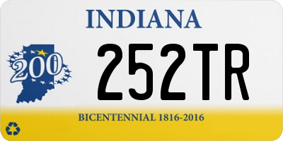 IN license plate 252TR