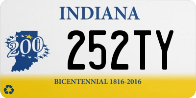 IN license plate 252TY