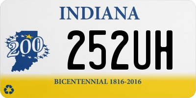 IN license plate 252UH