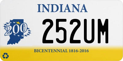 IN license plate 252UM