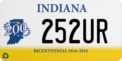 IN license plate 252UR