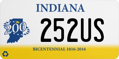 IN license plate 252US