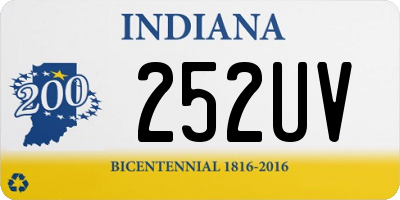 IN license plate 252UV