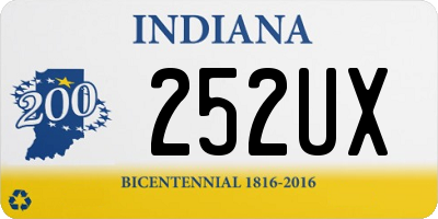 IN license plate 252UX