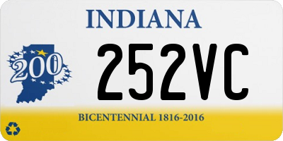 IN license plate 252VC