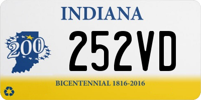 IN license plate 252VD